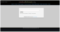 Desktop Screenshot of catalandictionary.org