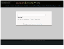 Tablet Screenshot of catalandictionary.org